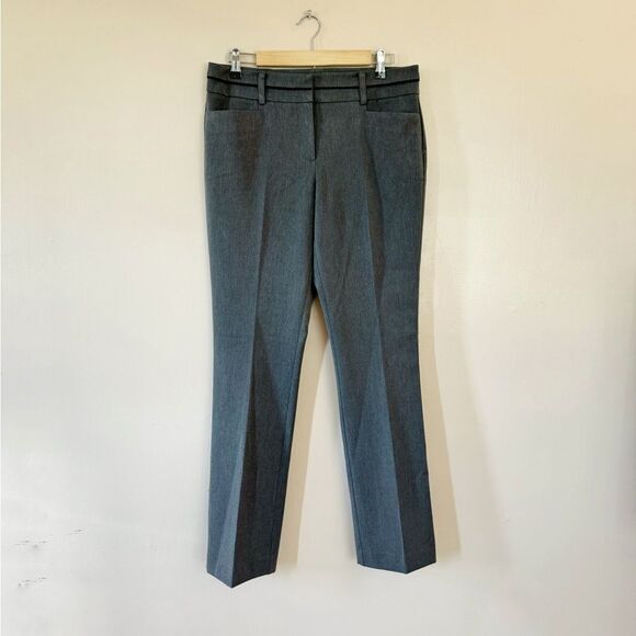 SALE! Gray New York & Co Straight Leg Trousers Size 8 NWOT - Picture 1 of 5
